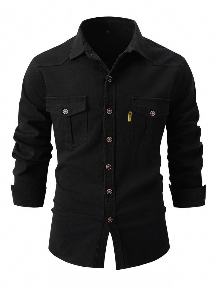 Mason™ - Stilren Skjorta med Långärmad Design