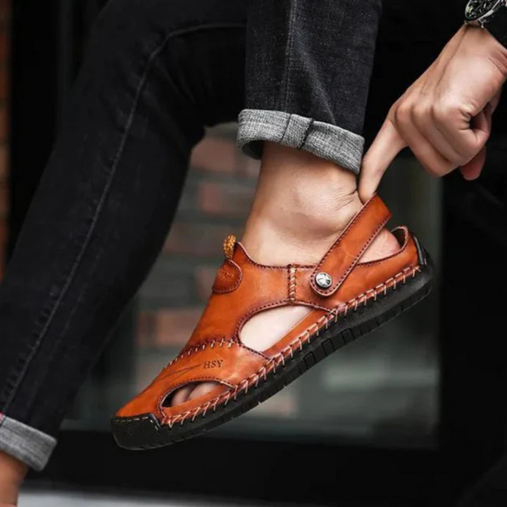 Lars™ – Premium Ortopediska Sandaler i Läder