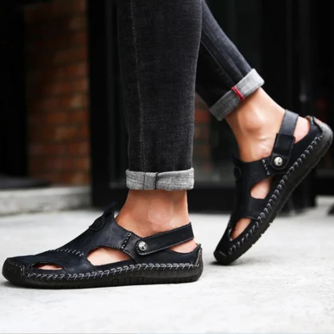 Lars™ – Premium Ortopediska Sandaler i Läder