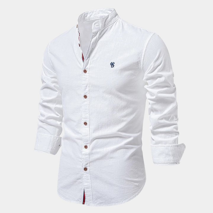 Theo™ – Elegant Bomullsskjorta med Lång Ärm