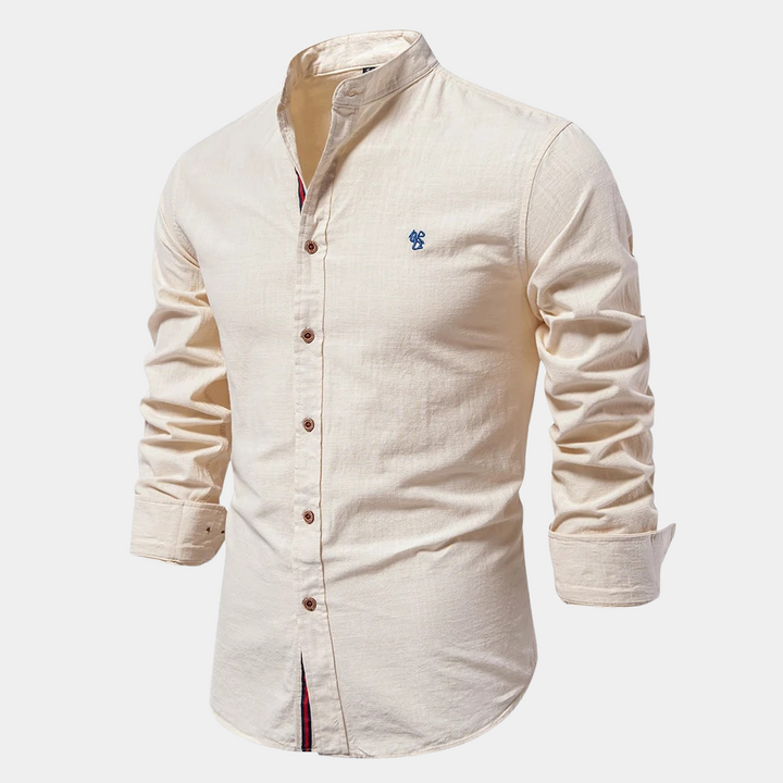Theo™ – Elegant Bomullsskjorta med Lång Ärm
