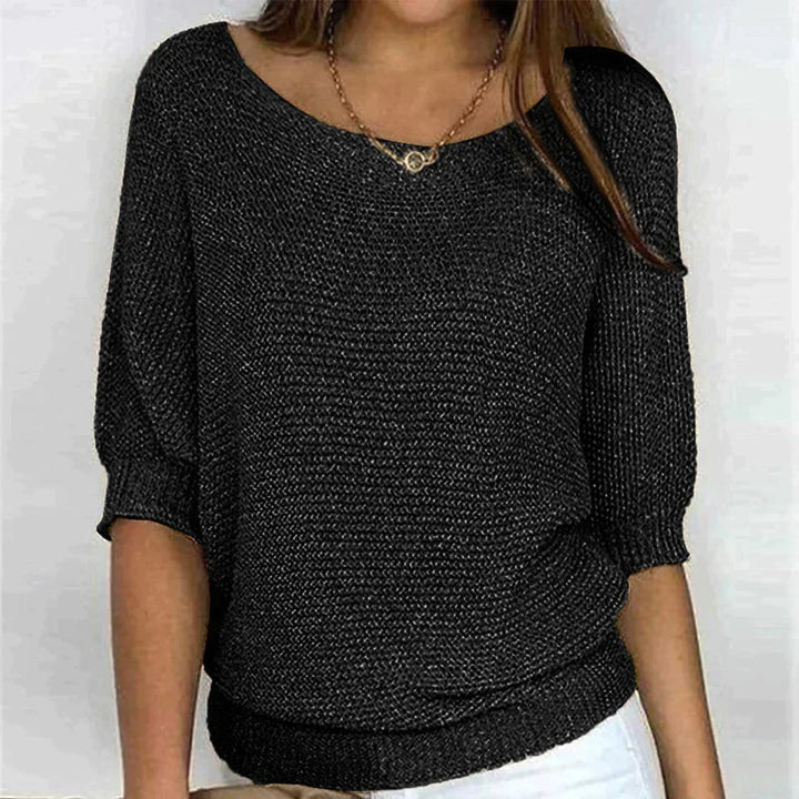 Vanessa™ – Stilren Sommarsweater i Tunn Stickad Kvalitet