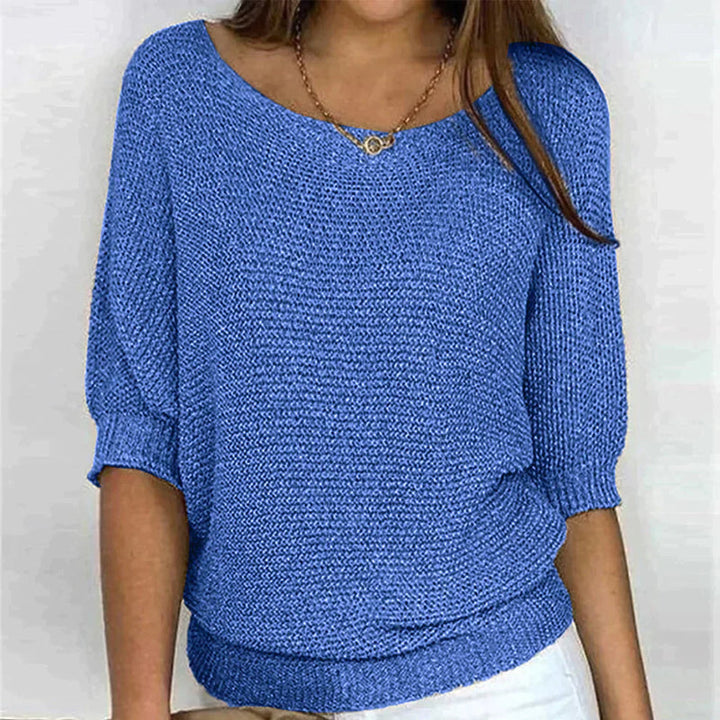 Vanessa™ – Stilren Sommarsweater i Tunn Stickad Kvalitet