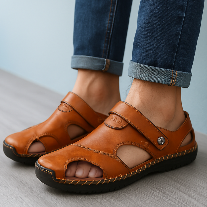 Lars™ – Premium Ortopediska Sandaler i Läder