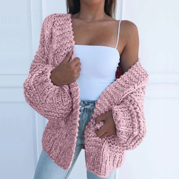 Maren™ - Stickad Oversized Väst för Mysiga Dagar